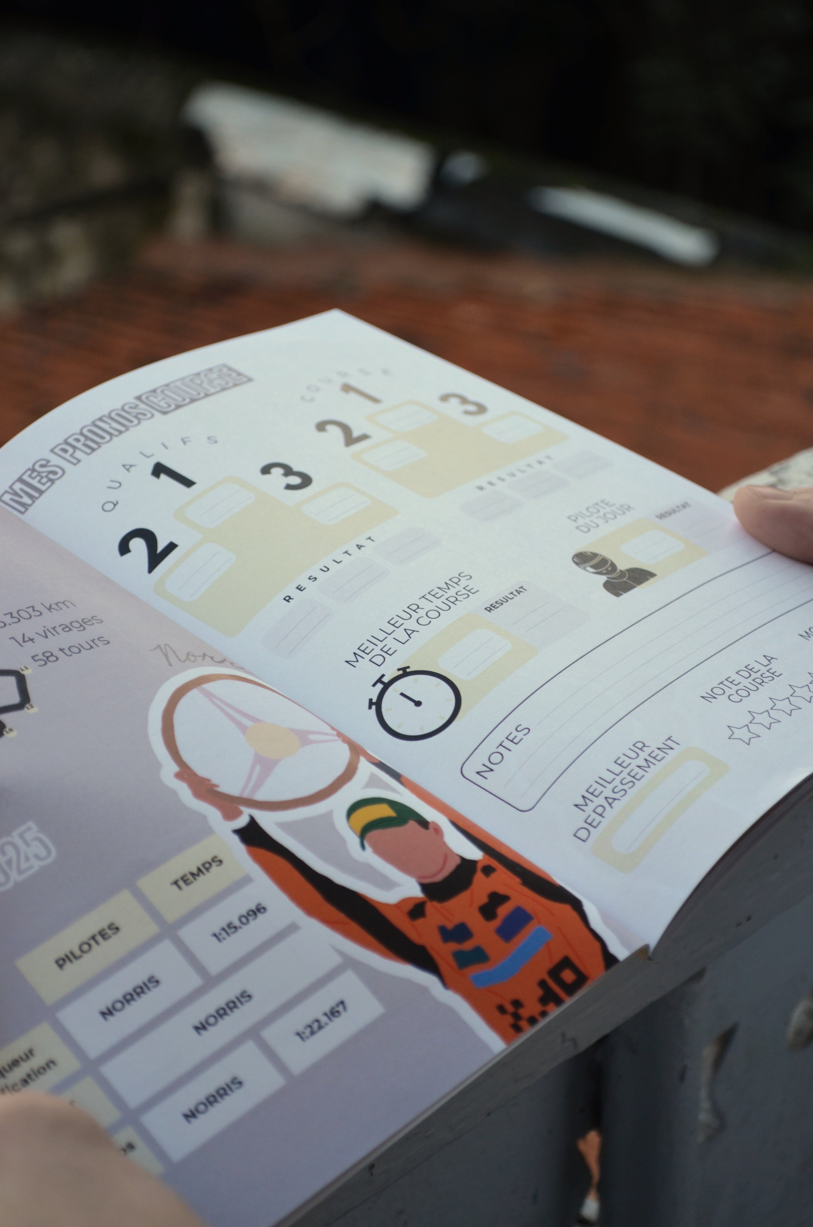 MON CARNET DE GRAND PRIX à compléter